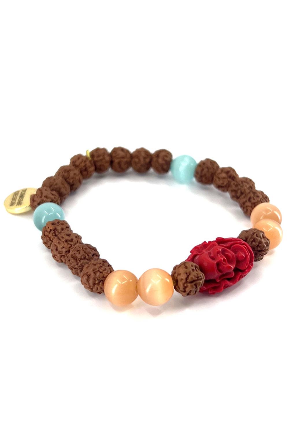 İç Ses için Doğal Taş ve Rudraksha Bileklik